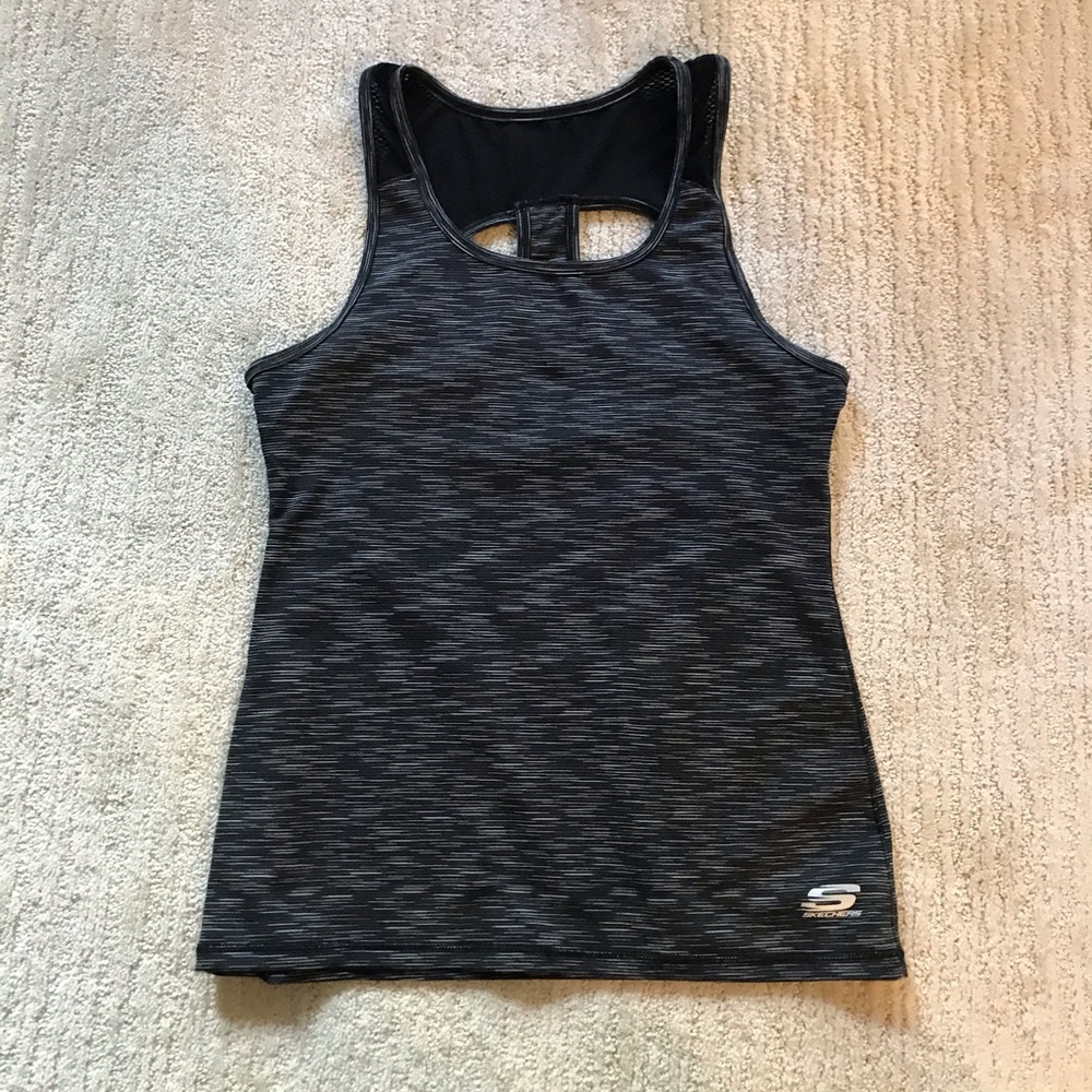 SKETCHERS SPACE-DYE EXERCISE TOP